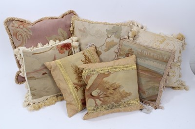 Lot 702 - Collection of seven Aubusson tapestry cushions