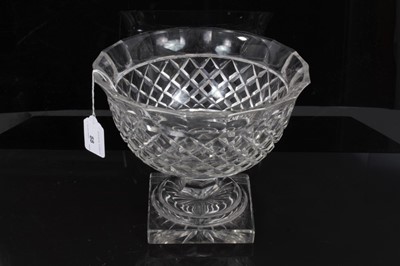 Lot 88 - 19th century cut glass pedestal bowl