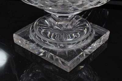 Lot 88 - 19th century cut glass pedestal bowl
