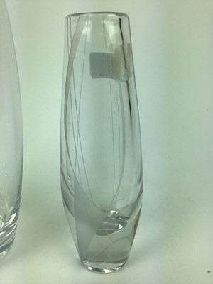 Lot 162 - Large Orefors art glass vase, similar vase