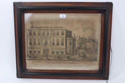 Lot 731 - Mid-19th century local interest engraving