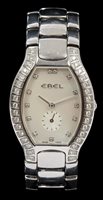 Lot 792 - Ladies' Ebel stainless steel wristwatch with...