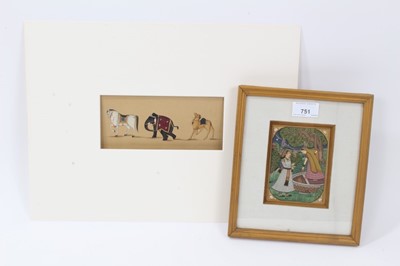 Lot 337 - Two Indian gouache pictures