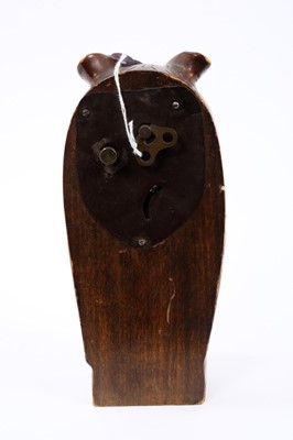 Lot 634 - 1920s Black Forest  Novelty owl clock