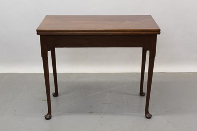 Lot 1351 - Mid 18th century mahogany card table