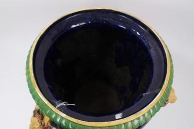 Lot 148 - Large 19th century English majolica jardinière