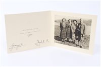 Lot 176 - TM King George VI and Queen Elizabeth - signed...