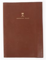 Lot 184 - HRH The Princess Margaret - brown leather...