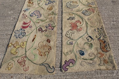 Lot 1389 - set of three embroidered runners