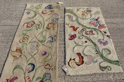 Lot 1389 - set of three embroidered runners