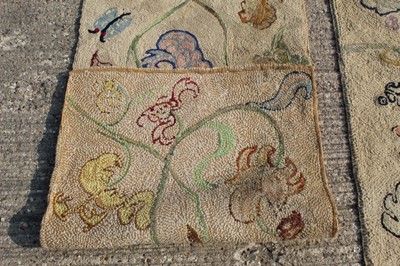 Lot 1389 - set of three embroidered runners