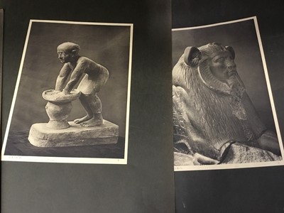 Lot 107 - Photograph portfolio of Ancient Egyptian Antiquities and other loose photographs