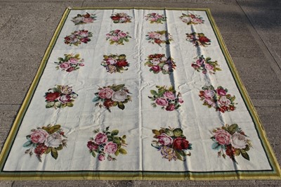 Lot 1391 - English needlework carpet