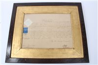 Lot 189 - Victorian officers' commission appointing...