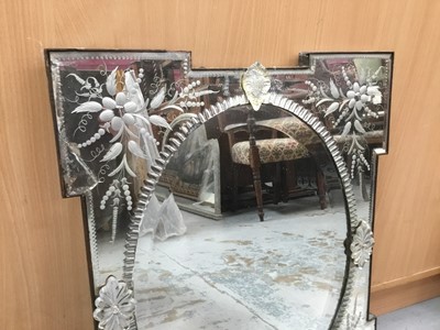 Lot 138 - Venetian glass mirror