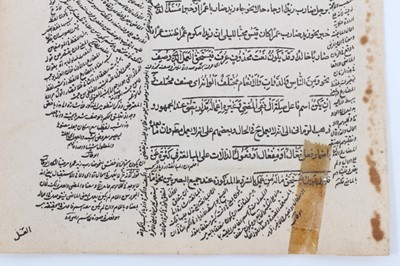 Lot 314 - Three Persian illuminated manuscript leaves