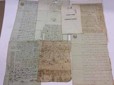 Lot 1309 - Quantity 18th / 19th century French documents