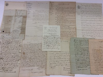 Lot 1309 - Quantity 18th / 19th century French documents