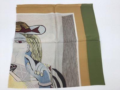 Lot 1764 - Four Silk scarves - Rolex Oyster in Rolex package, Rolex Geneve, Picasso by Marigold Enterprises.