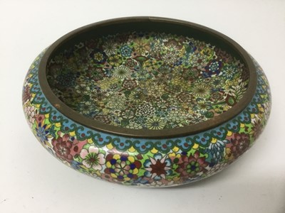 Lot 167 - Japanese cloisonne millefiori pattern bowl