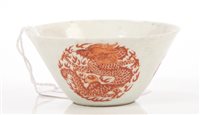 Lot 200 - 19th century Chinese Qing tea bowl with finely...