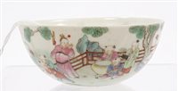 Lot 201 - 19th century Chinese Qing tea bowl with finely...