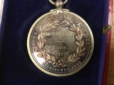 Lot 116 - Five 1920s Royal Academy of Music medals
