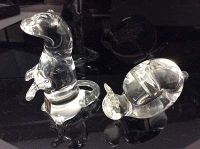 Lot 681 - Six Langham Glass Animals