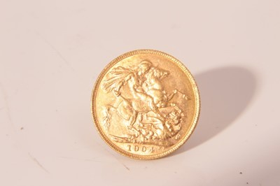 Lot 453 - G.B. - Gold sovereign Edward VII 1904P