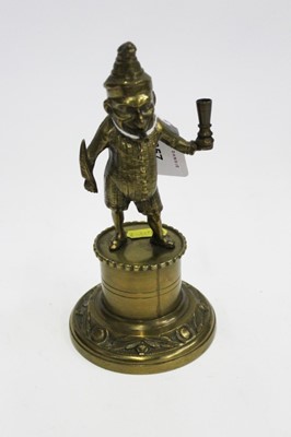 Lot 1857 - Victorian Brass Mr Punch table lighter