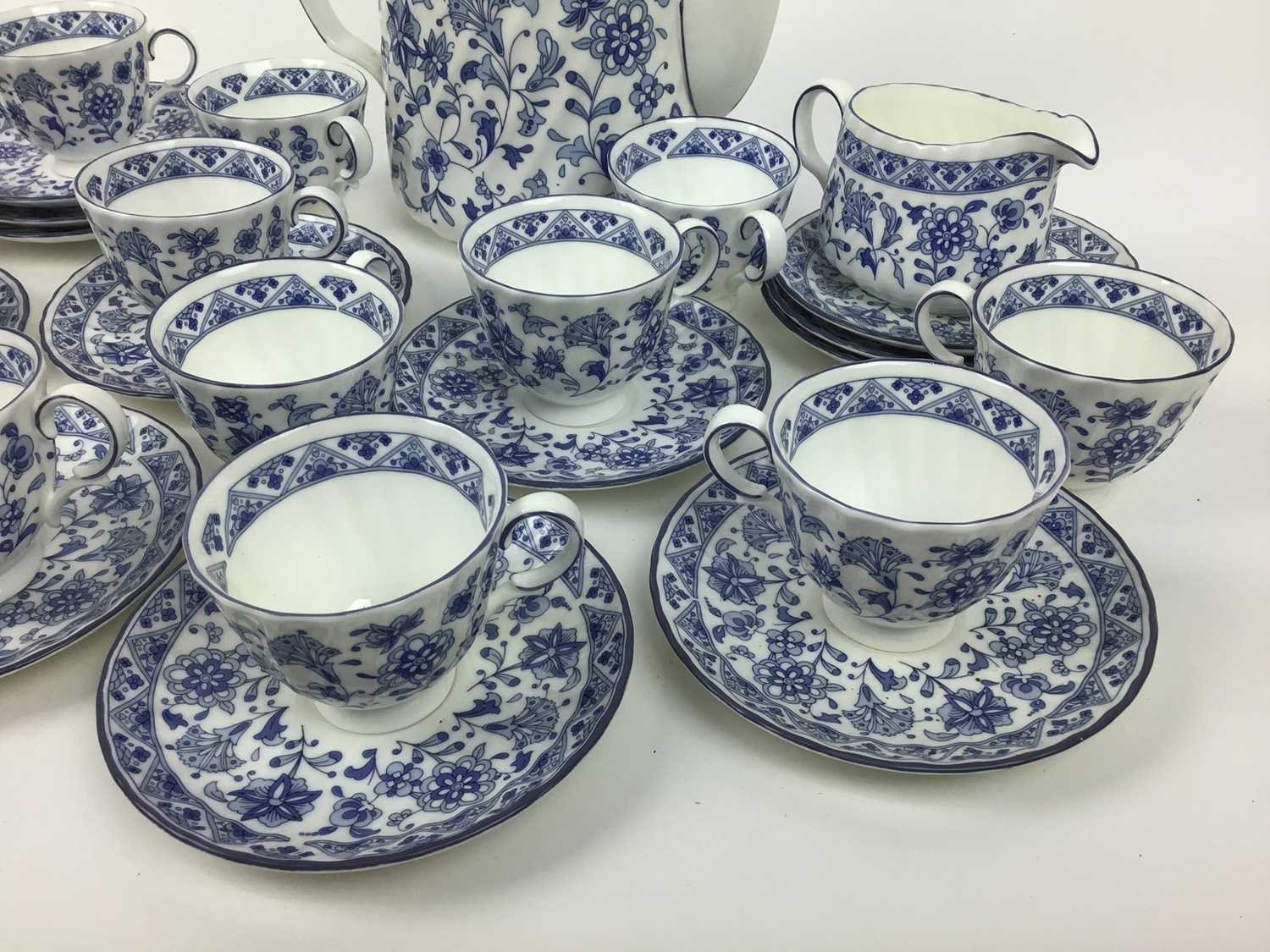 Lot 170 Minton 'Shalimar' pattern coffee set