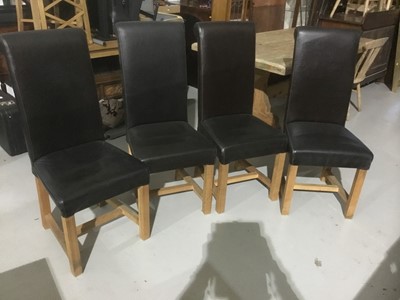 Lot 1117 - Four leather chairs