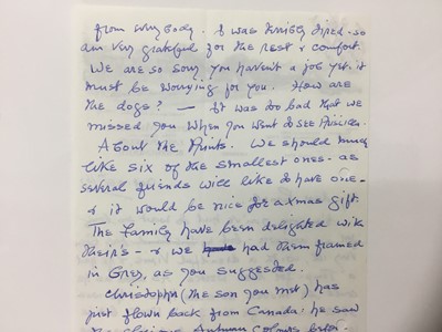 Lot 1469 - Edith Tolkien (1889-1971) a hand written letter by the wife of J. R. R. Tolkien to his official photographer Pamela Chandler, dated Oct. 25th / 67: My dear Pamela, I'm sorry you've had to wait so l...