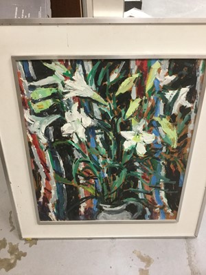 Lot 51 - Peter Collins- two oil on board studies together with a watercolour study also by Peter Collins (3)