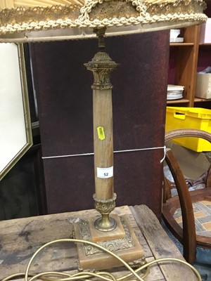 Lot 52 - Lamp with shade