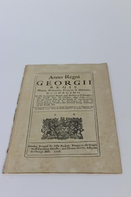 Lot 1183 - Local Interest - 18th Century Act of Parliament for the repairing of roads in Essex.