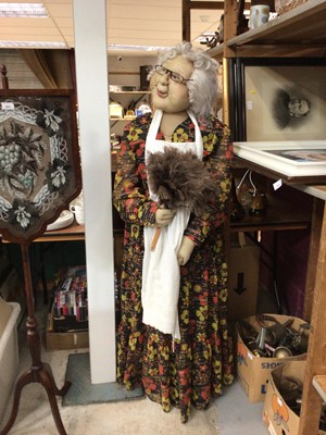 Lot 594 - Unusual American life sized soft sculpture of a woman by 'Impostors'