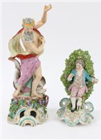 Lot 218 - Late 19th century Continental porcelain...