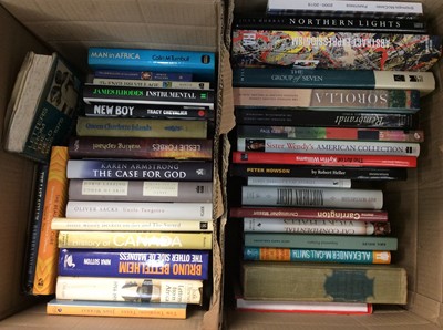 Lot 445 - Five boxes of mainly art related books and others