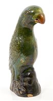 Lot 222 - 19th century Chinese green glazed pottery...