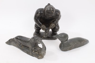 Lot 298 - Three Inuit carvings