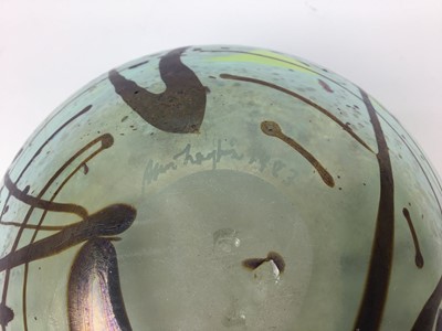 Lot 30 - Art glass vase, signed and dated to base