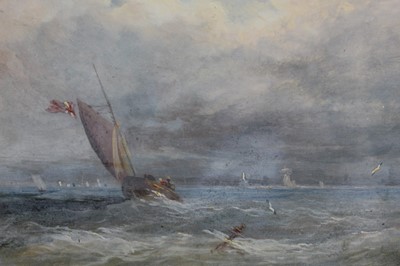 Lot 104 - Late 19th century watercolour and gouache- fishing boat