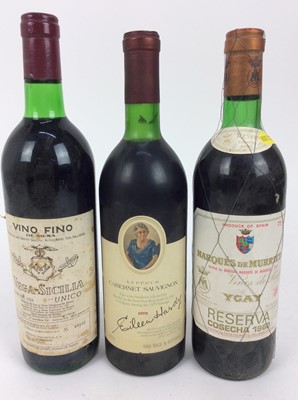 Lot 76 - Wines- Marques De Murrieta 1960, Bodegas Vinedos 1975, Baron de L 1989 and other bottles to sort
