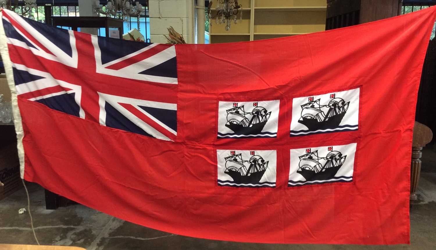 Lot 405 - Large nautical ensign