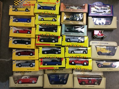 Lot 431 - Selection toy vehicles including Models of Yesteryear, Maisto Super Car Collection etc