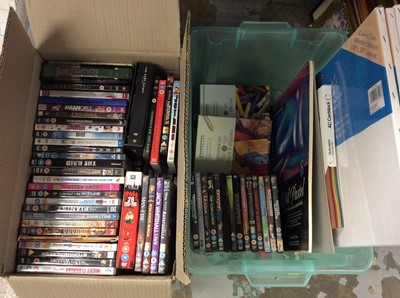 Lot 422 - Selection DVDs and art materials