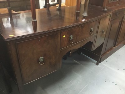 Lot 905 - Georgian style mahogany kneehole sideboard