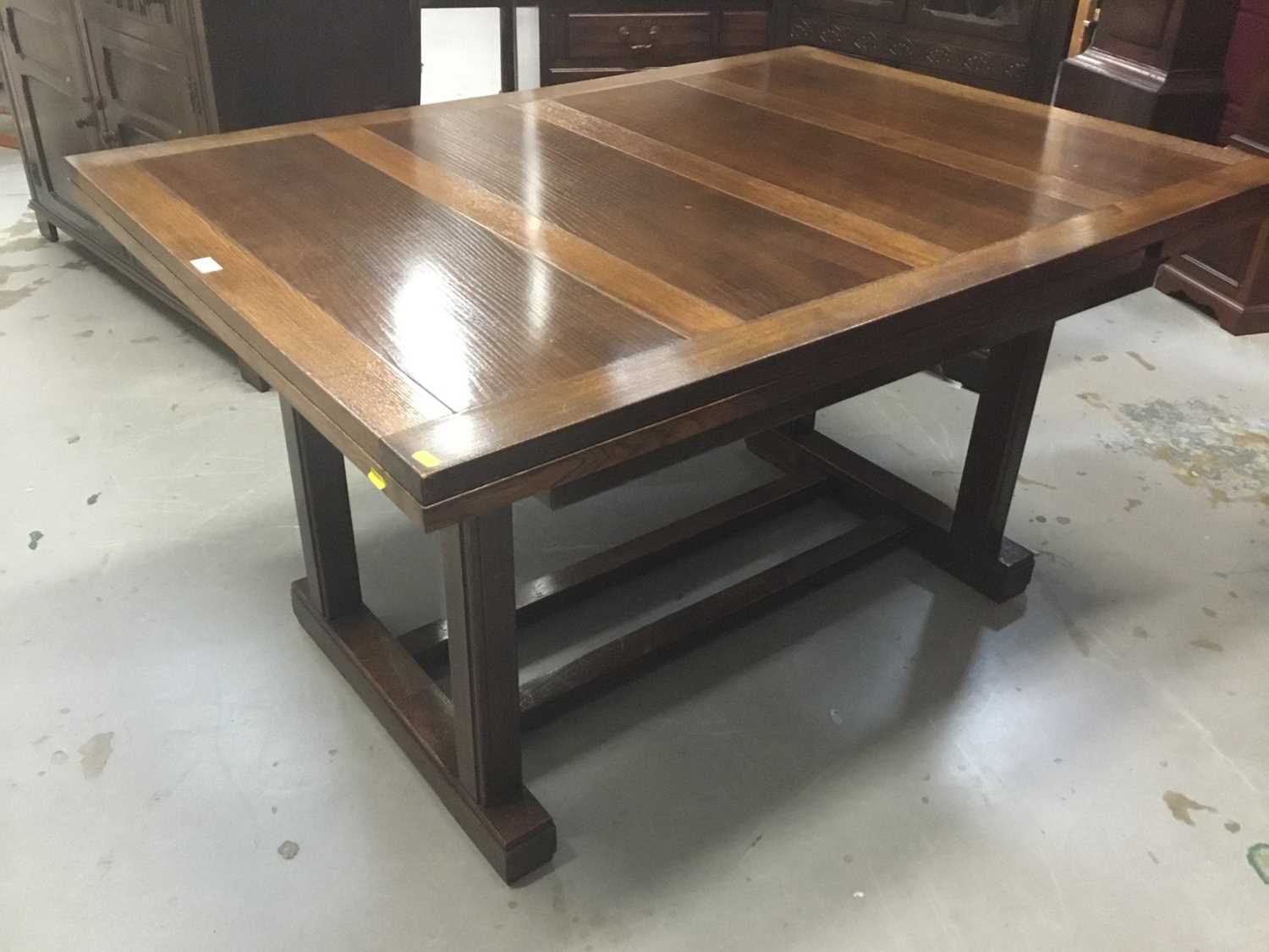 1950s oak kitchen table and chair