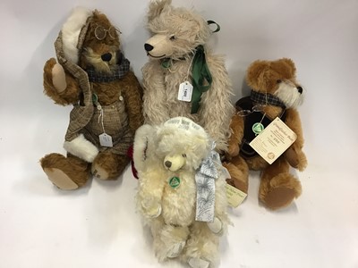 Lot 1400 - Hermann collectors bears including Millennium Bear with time capsule